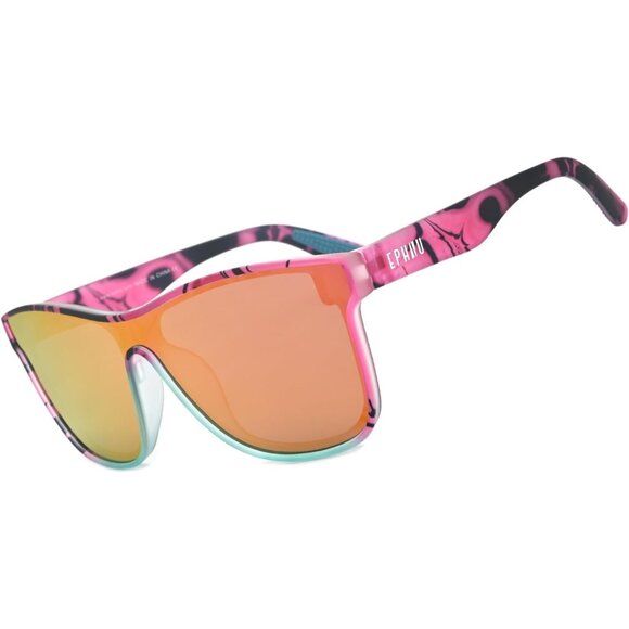 Women Men Square BPA-Free PC Frame, 100% UV Protection Sports Sunglasses - Picture 1 of 4